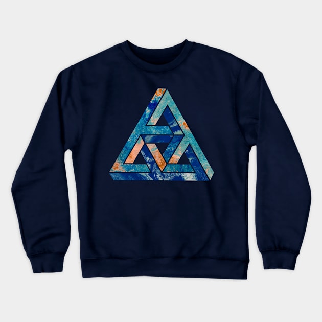 impossible triangle blue Crewneck Sweatshirt by DrSoed